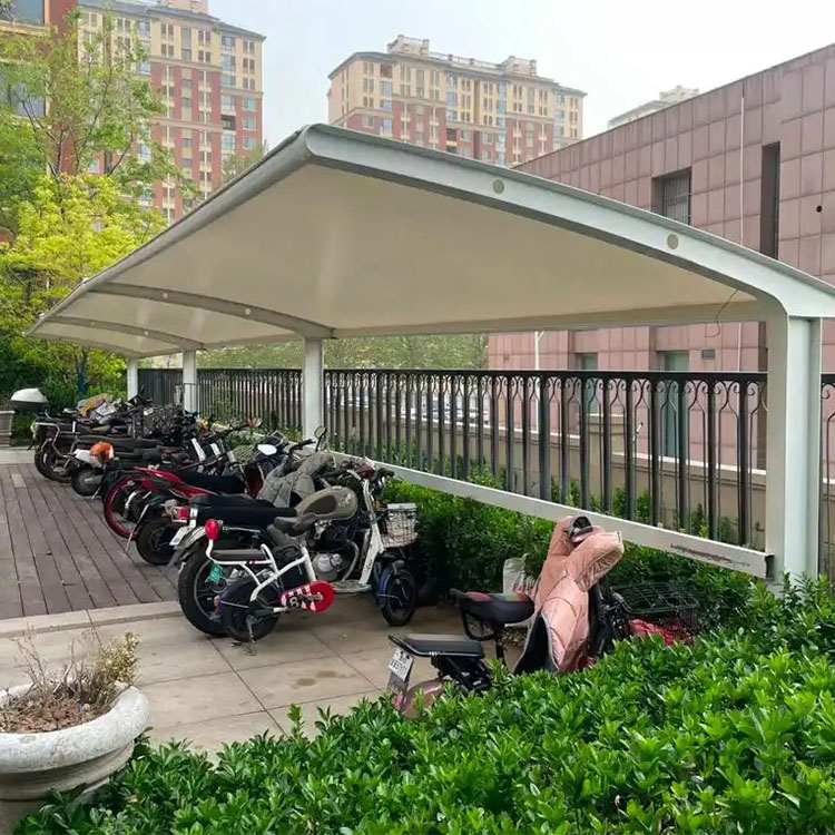 酒泉膜结构电动车棚